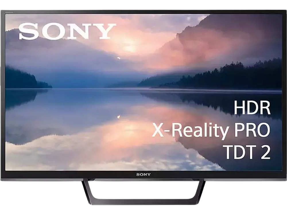 TV Sony muestra un paisaje. Se ve HDR y X-Reality PRO.