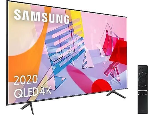 TV QLED 75" - Samsung 75Q60T, 4K UHD 2020, Smart TV, HDR 10+, IA, Asistentes de voz, Negro