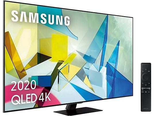 TV QLED 55" - Samsung QLED 4K 2020 55Q80T, Smart TV, Direct Full Array HDR 1500, IA 4K UHD, Asistentes de voz