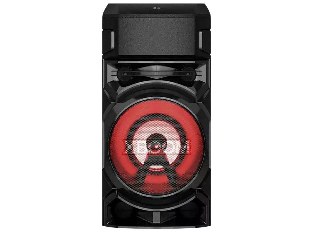Altavoz de gran potencia - LG XBOOM RN5, USB, Radio FM, Karaoke, luces LED, Negro