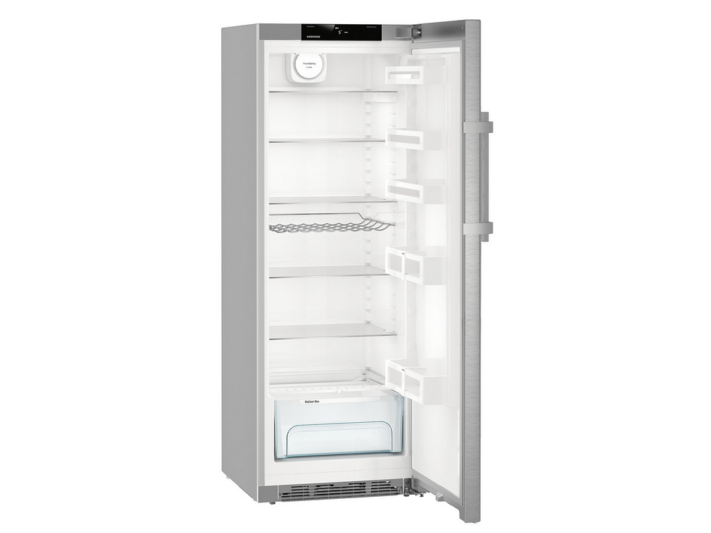 Frigorífico una puerta - Liebherr Kef 3730 Comfort, 346 l, Cíclico, SmartSteel, BioCool, 165 cm, Inox