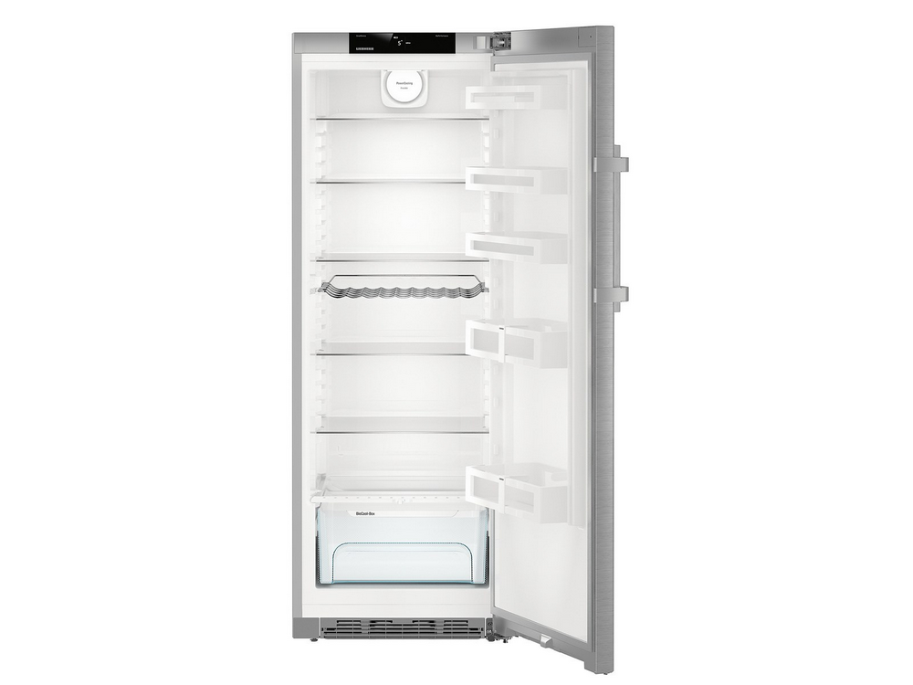Frigorífico una puerta - Liebherr Kef 3730 Comfort, 346 l, Cíclico, SmartSteel, BioCool, 165 cm, Inox