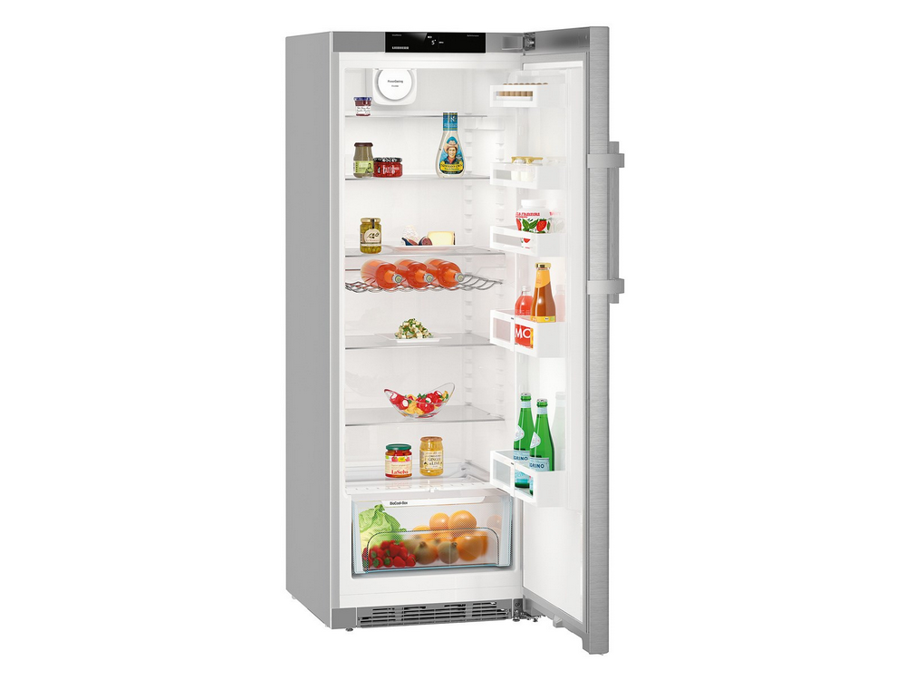Frigorífico una puerta - Liebherr Kef 3730 Comfort, 346 l, Cíclico, SmartSteel, BioCool, 165 cm, Inox