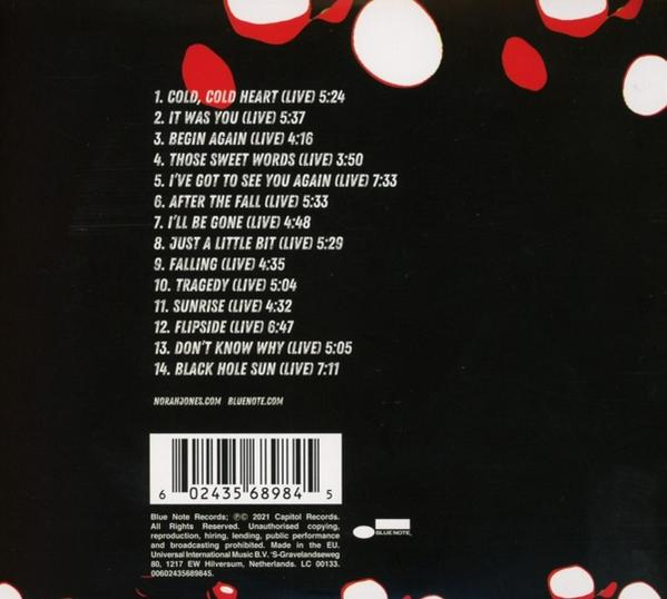 CD hátlap a dalok listájával. Szöveg: Norah Jones, Blue Note Records.