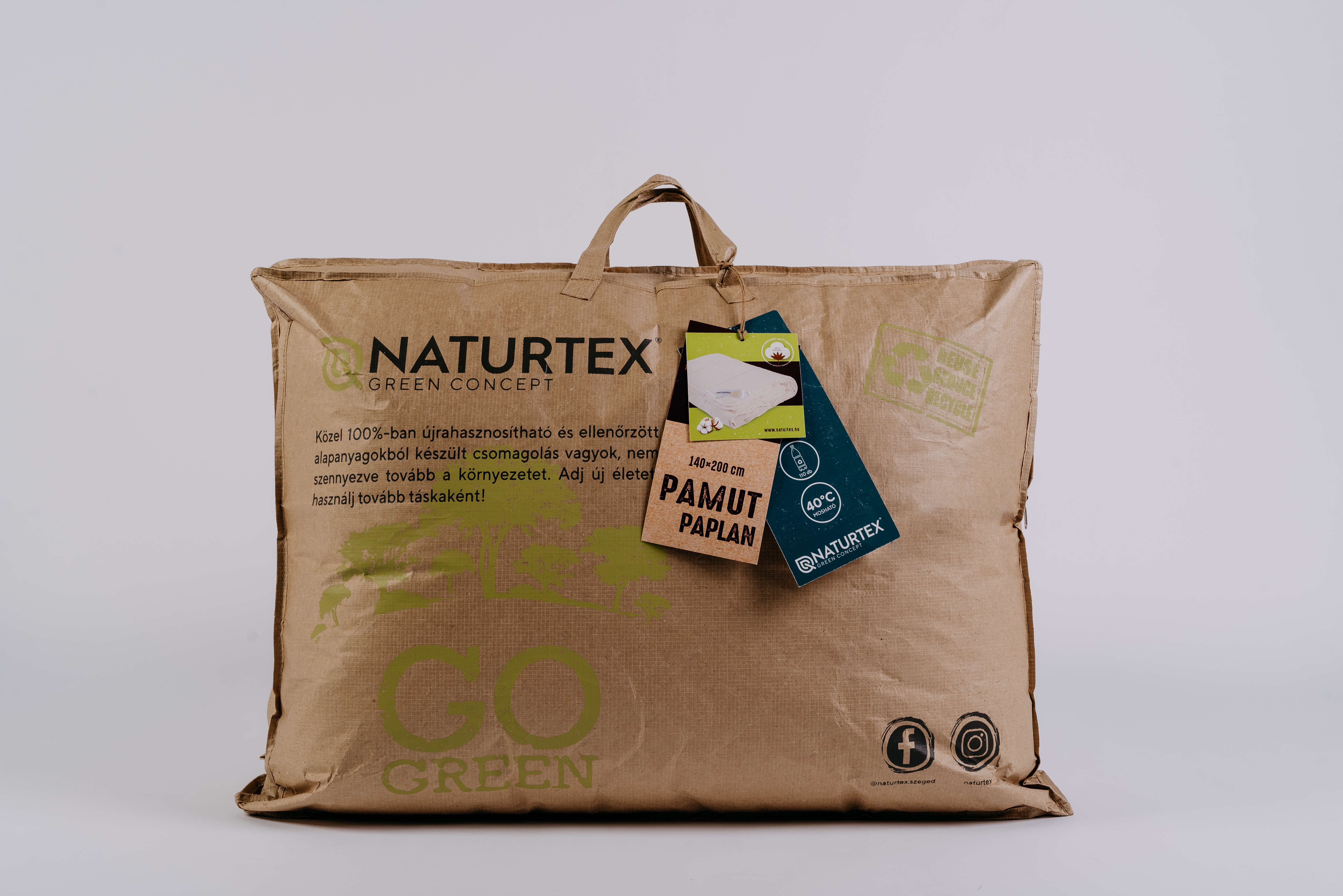 NATURTEX Green Concept paplan, 140x200cm, 800g