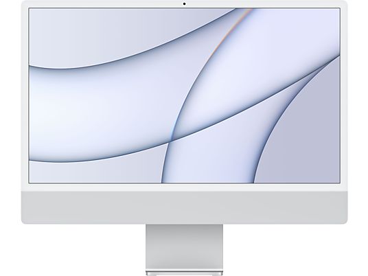 APPLE iMac (2021) M1 - All-in-One PC (24 ", 256 GB SSD, Silver)