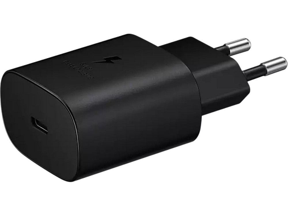 Cargador - Samsung EP-TA800NBEGEU, 25 W, Super Fast Charging, Sin Cable, Negro