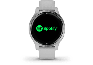 Smartwatch GARMIN Venu 2S Smartwatch Polymer Silikon, 110-175 mm, Hellgrau  | MediaMarkt