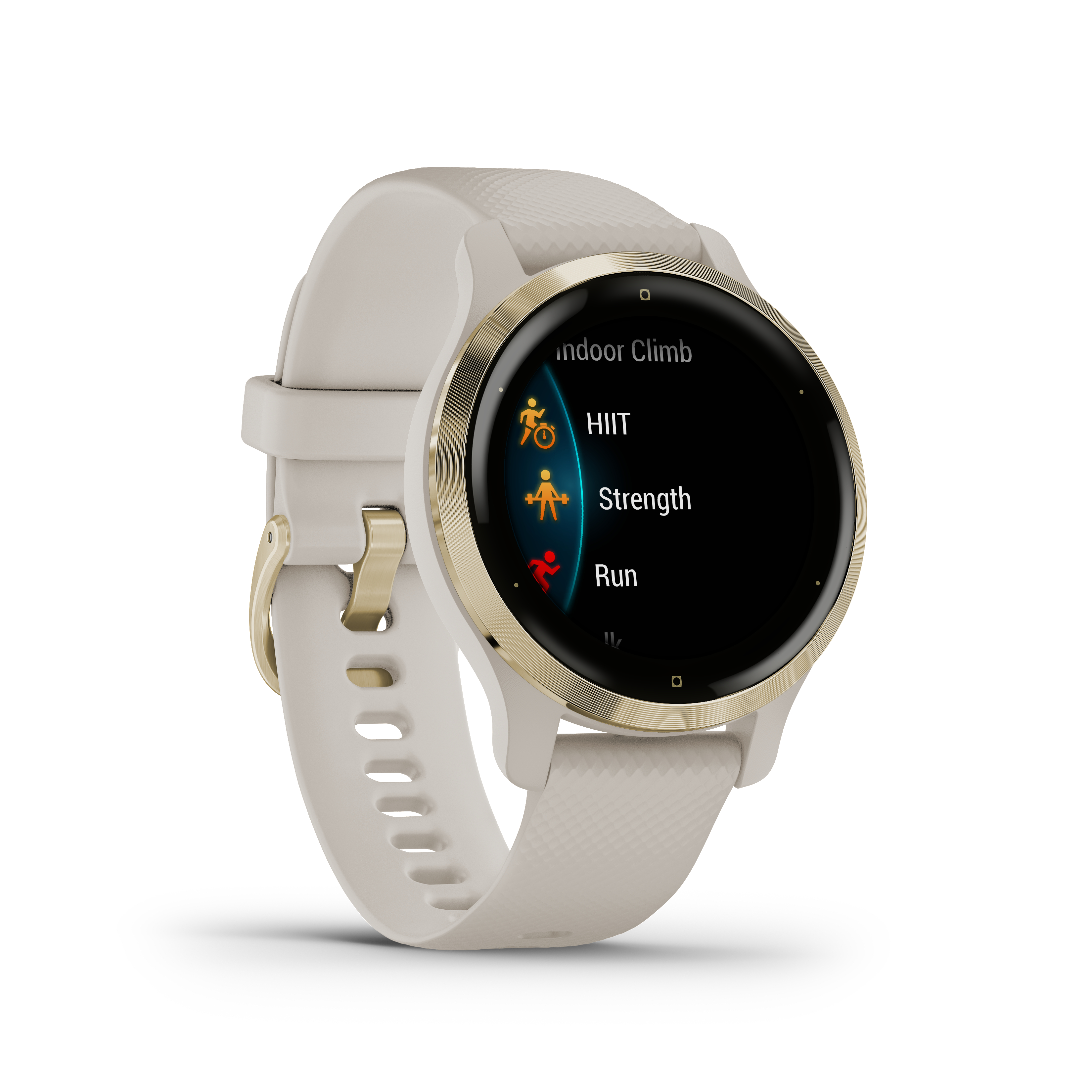 GARMIN Venu 2S Beige Smartwatch Polymer mm, 110-175 Silikon