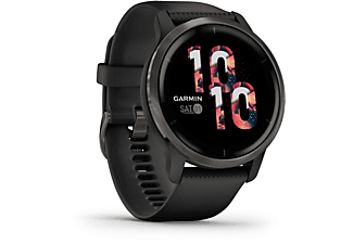 GARMIN Garmin Venu 2 Smartwatch Polymer Silikon, 135-200 mm, Schwarz