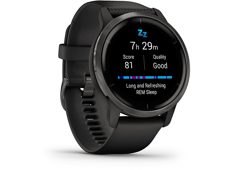 Thumbnail - GARMIN Garmin Venu 2 Smartwatch Polymer Silikon, 135-200 mm, Schwarz