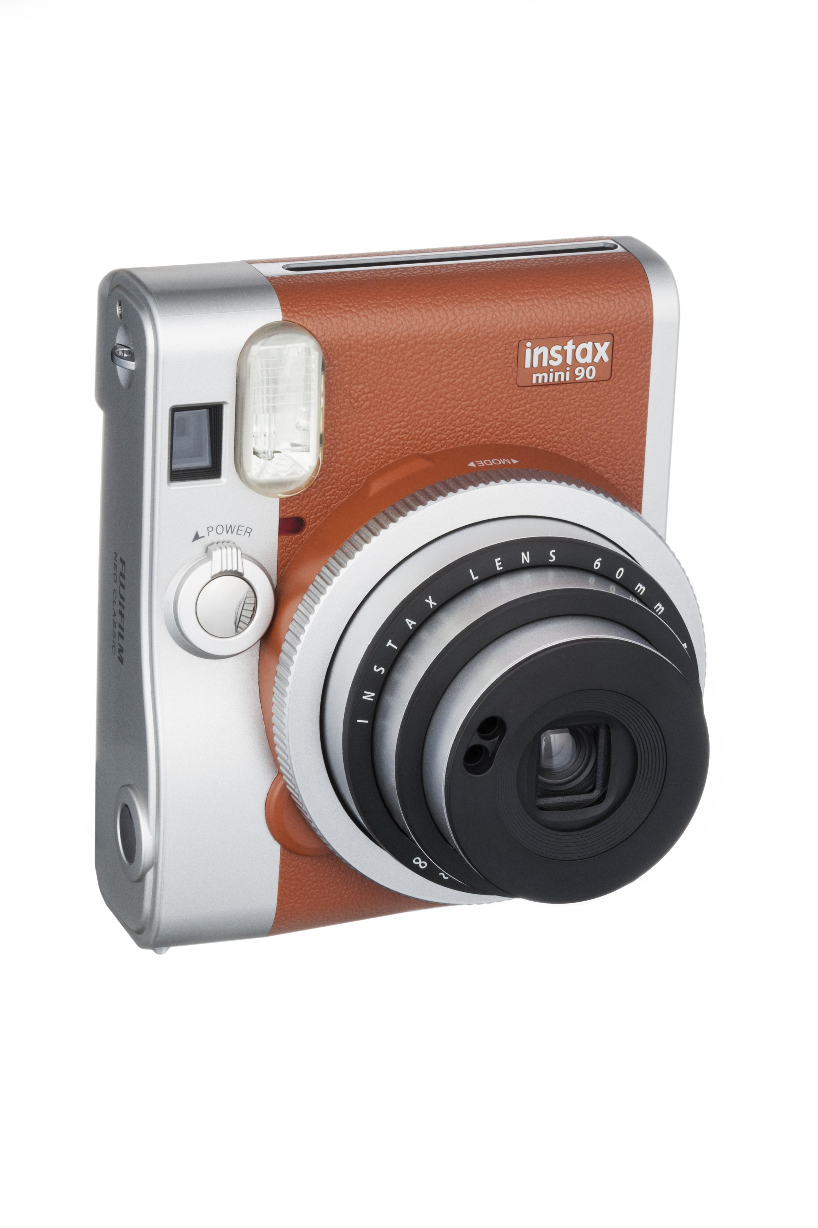 Neo FUJIFILM Sofortbildkamera, Mini 90 instax Braun
