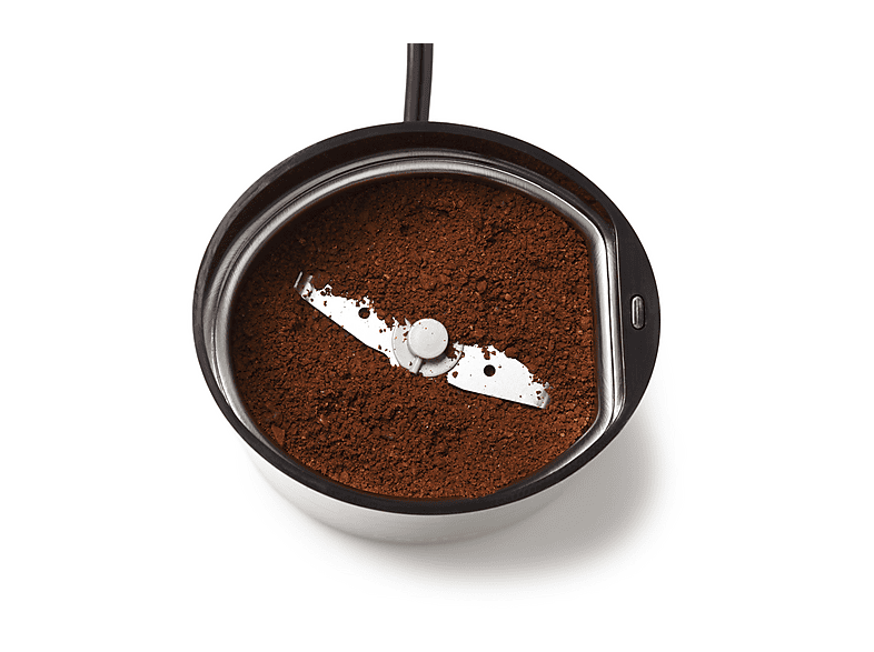 Krups F203 Kaffeemühle (Hochglanz-Schwarz, 200 Watt, Edelstahlschlagmesser) — Foto 3 von 5