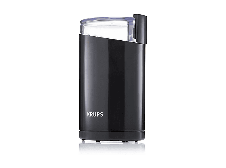 Krups F203 Kaffeemühle (Hochglanz-Schwarz, 200 Watt, Edelstahlschlagmesser) — Foto 5 von 5