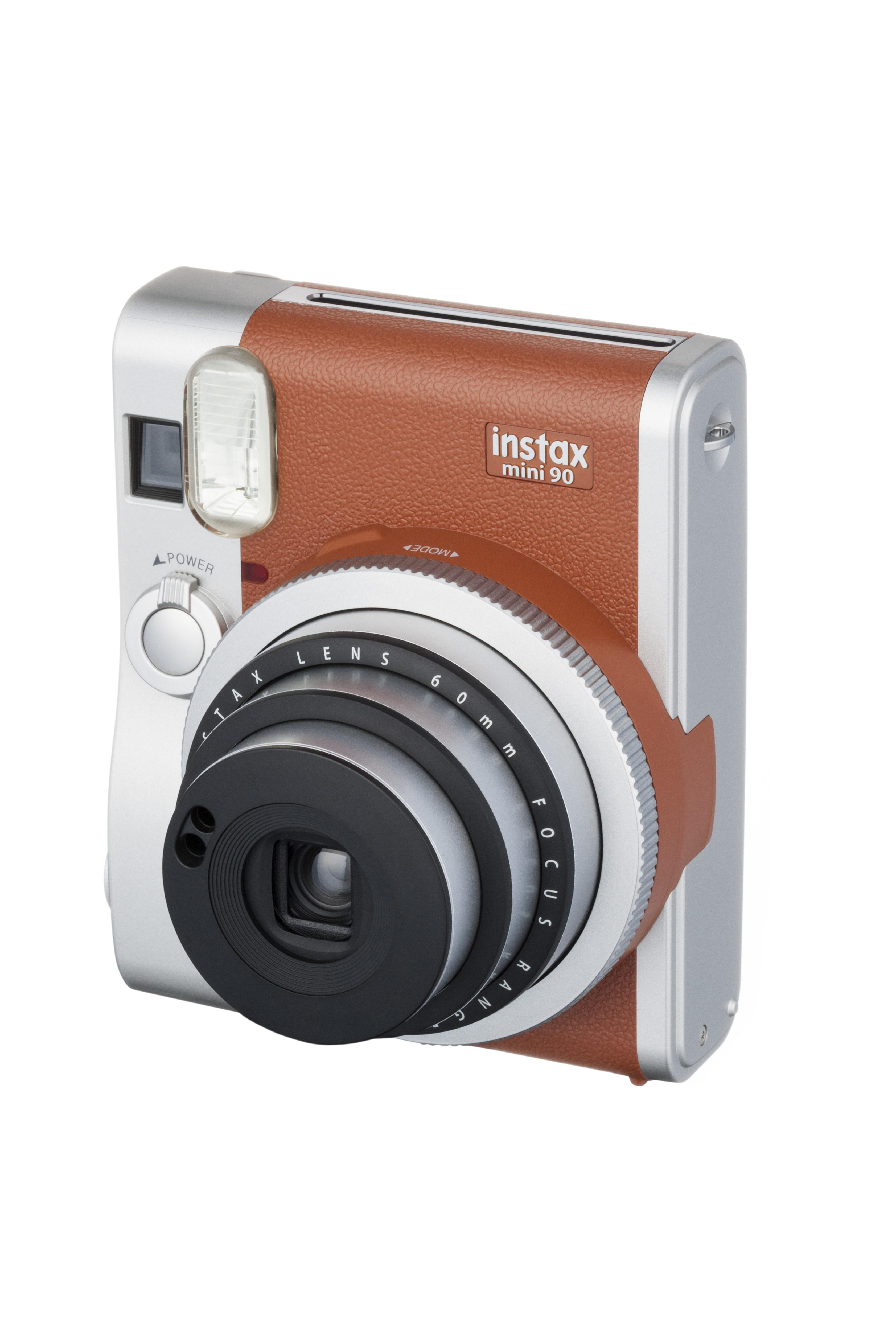 Neo FUJIFILM Sofortbildkamera, Mini 90 instax Braun