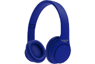 Auriculares inalámbricos - Vieta Pro Wave, De diadema, Bluetooth, Hasta 12 horas, Micrófono, Azul