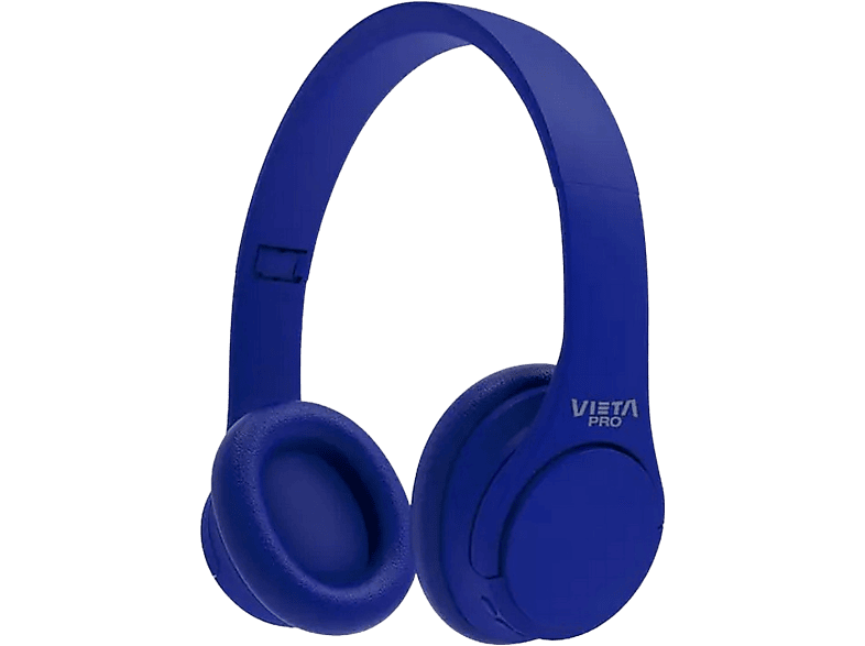 Auriculares inalámbricos  Vieta Pro Wave, De diadema, Bluetooth, Hasta 12  horas, Micrófono, Azul