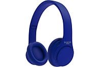 Auriculares inalámbricos - Vieta Pro Wave, De diadema, Bluetooth, Hasta 12 horas, Micrófono, Azul