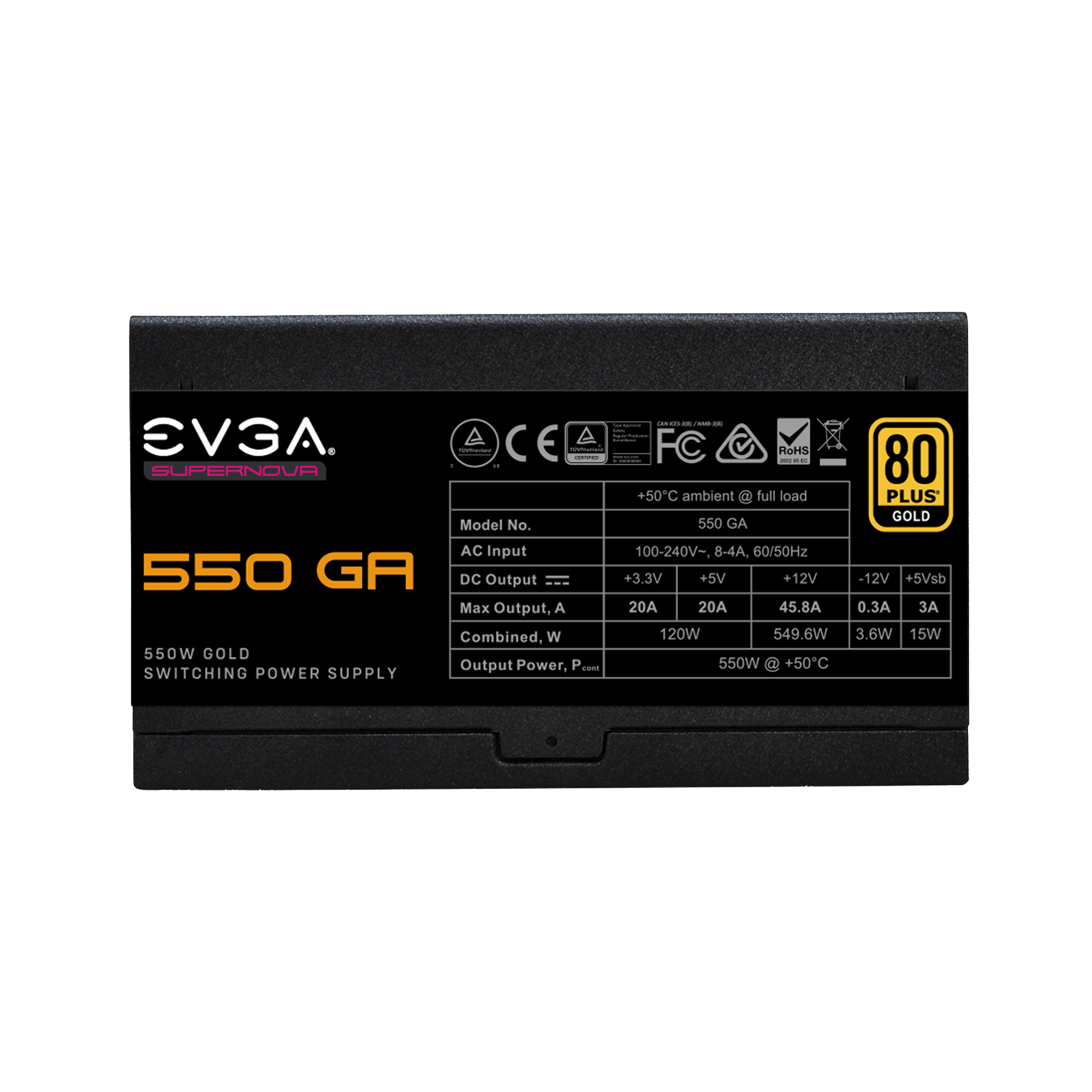 EVGA SuperNOVA 550 GA (220-GA-0550-X2) PC-Netzteil 550 Watt