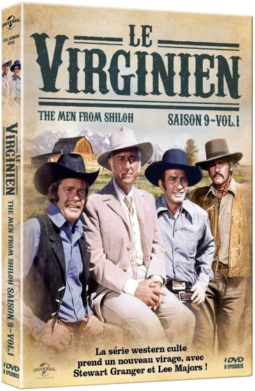 DVD cover of the TV show, Le Virginien, The Men From Shiloh.