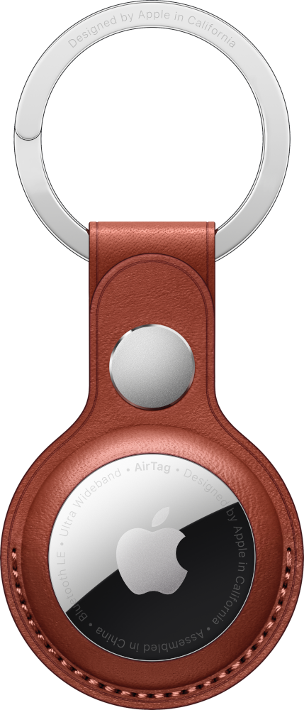 APPLE Porte-clés en cuir AirTag Havane (MX4M2ZM/A)