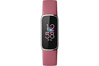 FITBIT Luxe, Fitness Tracker, S, L, Platin/Rot