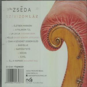 CD borító rózsaszín kanapéval és dalcímek listájával.