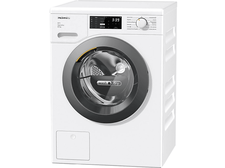 Cerdo Integración Atravesar Lavadora secadora | Miele WTD 160 WCS, 8 kg/5 kg, 1600 rpm, Motor ProfiEco,  AddLoad, Tambor protector, Blanco