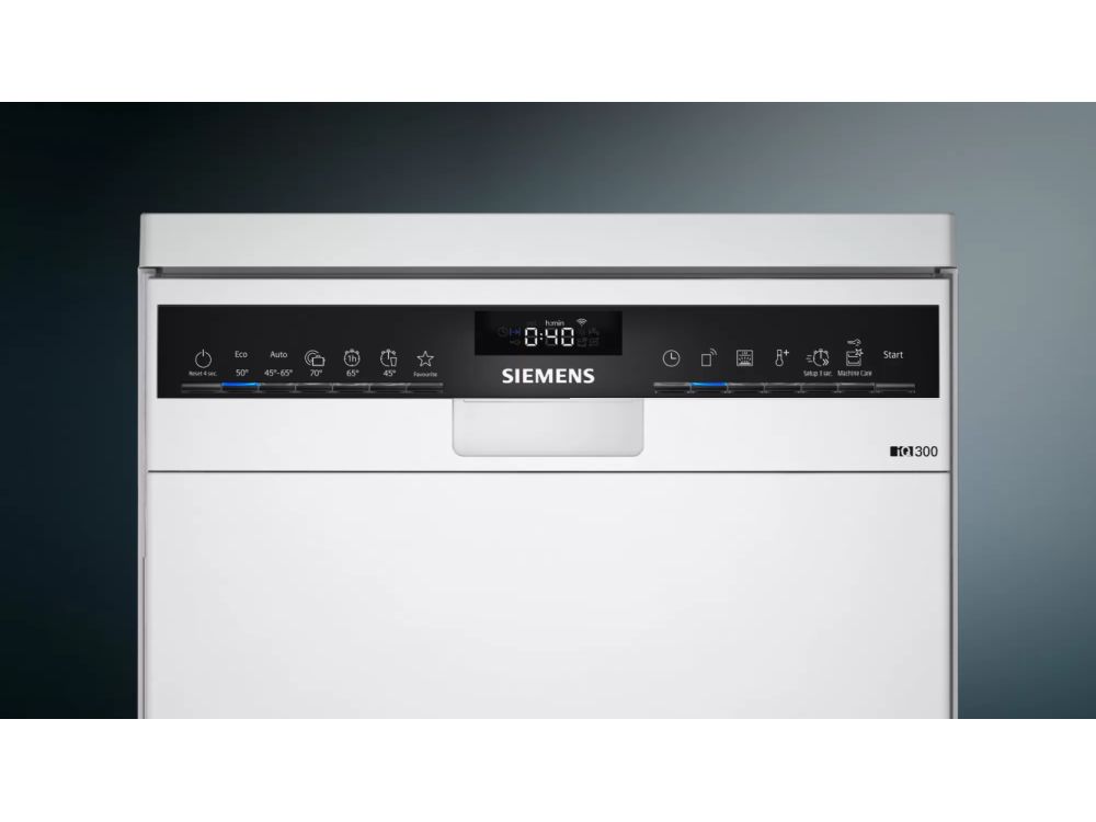Lavavajillas - Siemens SR23EW28KE, Bajo encimera, 9 servicios, 6 programas, Motor iQdrive™, 45 cm, Blanco