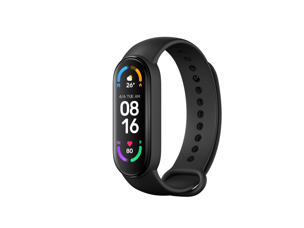 Pulsera de actividad - Xiaomi Mi Smart Band 6, 1.56", AMOLED, Sensor cardíaco, 14 días, TPU, 5 ATM, Negro