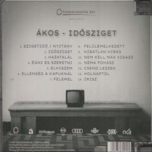 Egy CD hátlapja magyar szöveggel és egy kis tévével.