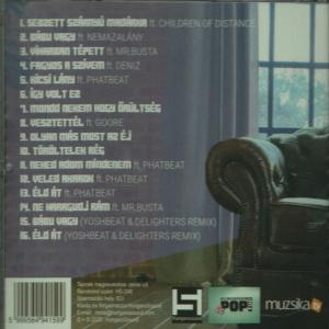 Egy CD hátlapja, magyar dalcímek listájával és stáblistával.