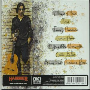 Album borító egy gitáros férfival. A szöveg több nyelven tartalmazza a dalcímeket.
