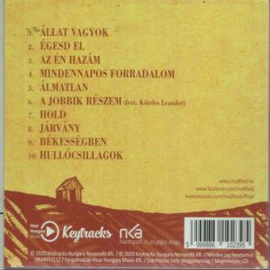 Album borító sárga háttérrel, számlistával és egy kis ház illusztrációval.