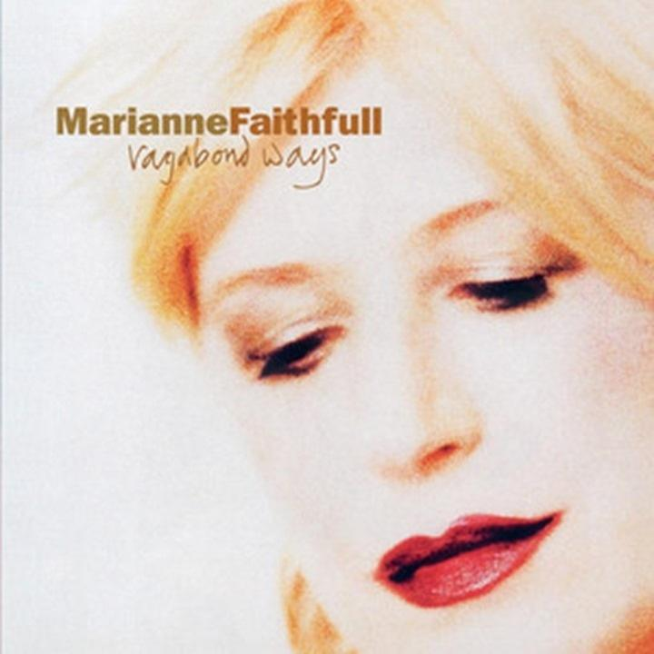 Pochette d'album avec un gros plan d'une femme aux cheveux blonds et au rouge à lèvres rouge.