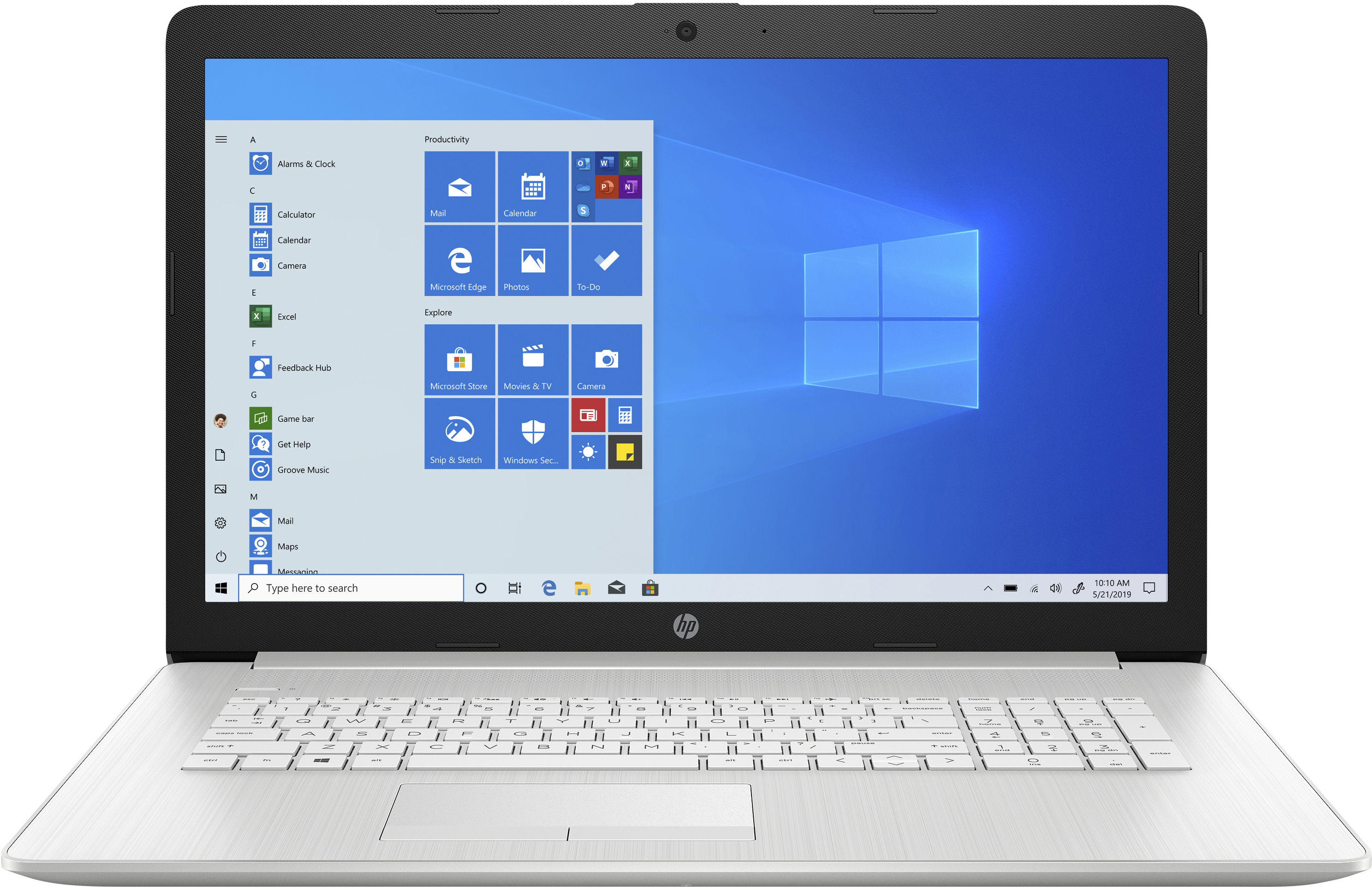 HP 17-ca3301ng - 17,3 Zoll - AMD Ryzen™ 5 4500U - 16 GB - 512 GB - AMD Radeon™ Onboard Graphics - Windows 10 Home (64 Bit)