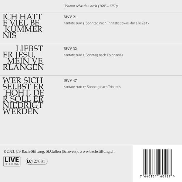 Rudolf Lutz / J.S. Bach-Stiftung - Kantaten No°35  - (CD)