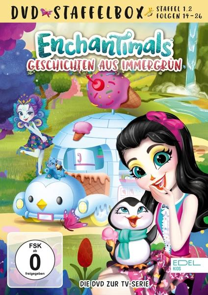 DVD-Cover-Art für die Zeichentrickserie "Enchantimals".