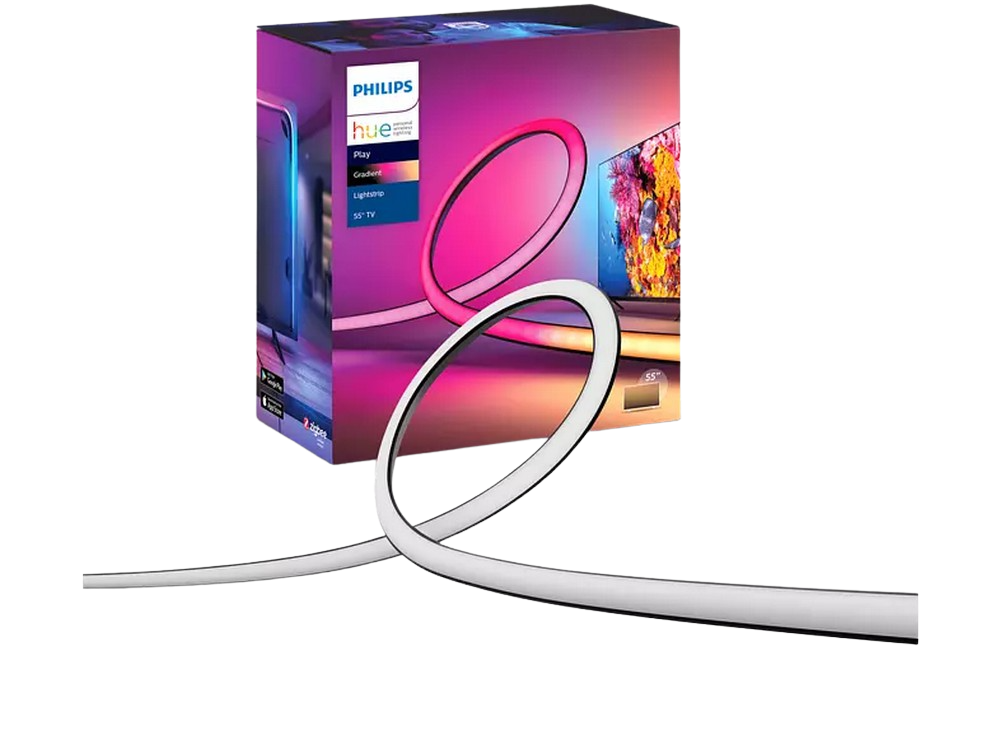 Luces Led Philips hue play gradient lightstrip tira para tv de 55 6500 k luz blanca y color televisor ambiance pulgadas compatible con alexa