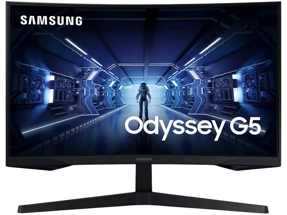 Monitor gaming - Samsung Odyssey LC27G55TQWRXEN, 27" WQHD, Curvo, 1 ms, 144 Hz, FreeSync Premium, HDR10, Negro