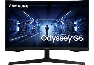 Monitor gaming - Samsung Odyssey LC27G55TQWRXEN, 27" WQHD, Curvo, 1 ms, 144 Hz, FreeSync Premium, HDR10, Negro