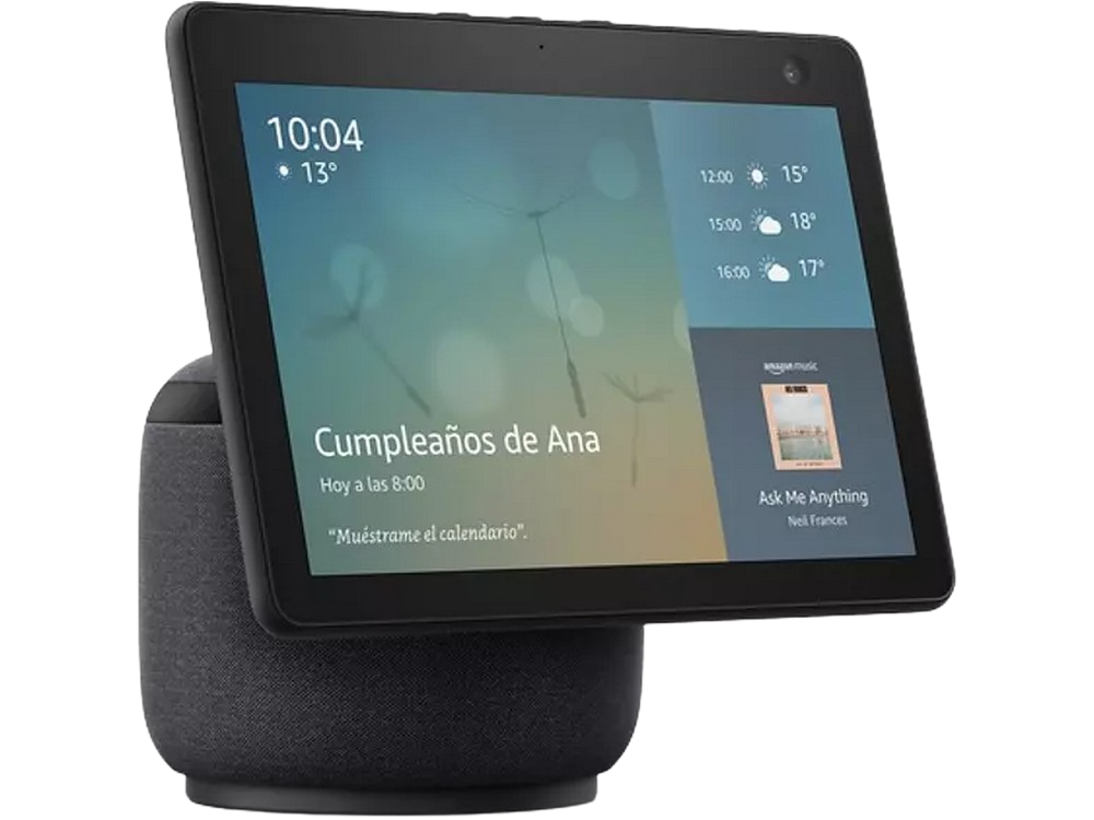 Pantalla Inteligente Con alexa amazon echo show 10 10.1 hd movimiento wifi antracita 3.ª generación