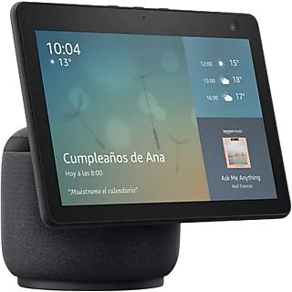 Pantalla inteligente con Alexa - Amazon Echo Show 10, 10.1" HD con movimiento automático, WiFi, Antracita