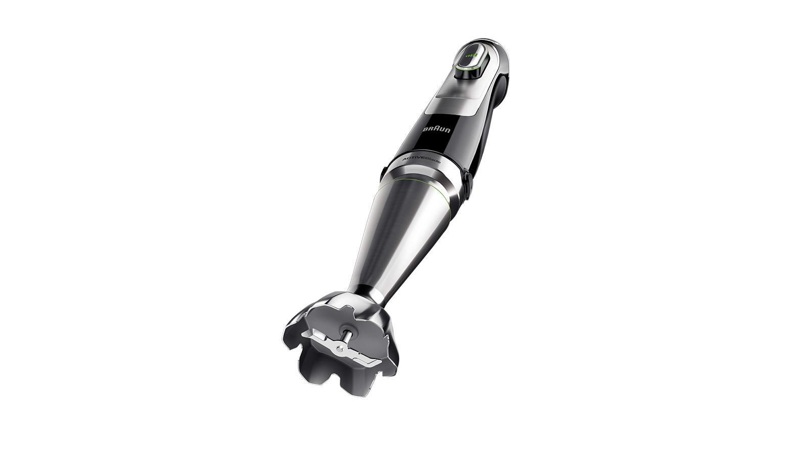 BRAUN MultiQuick 9 MQ 9125 XS Stabmixer Schwarz/Edelstahl (1200 Watt, 0.6 Liter (Messbecher), 0.35 Liter (Kompaktzerkleinerer))