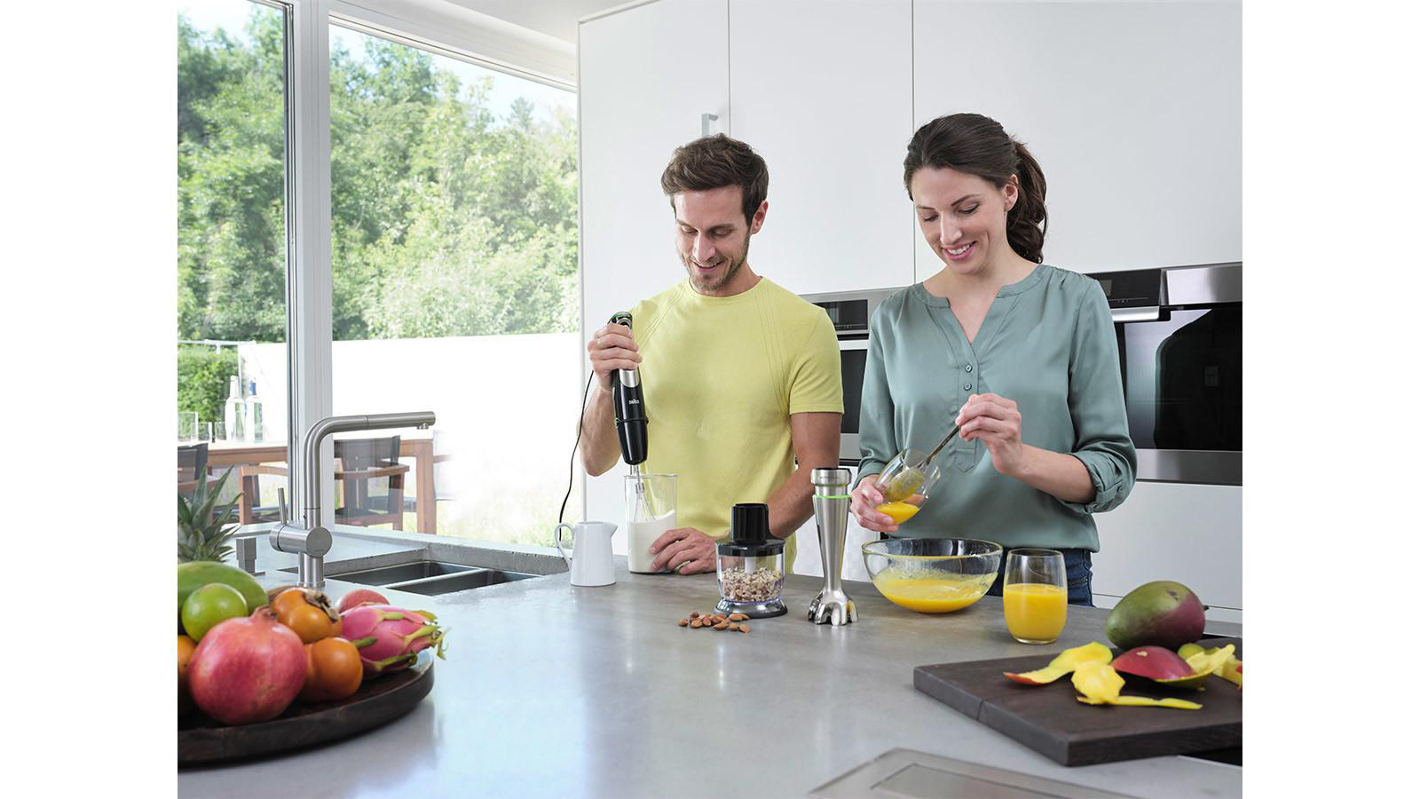 BRAUN MultiQuick 9 MQ 9125 XS Stabmixer Schwarz/Edelstahl (1200 Watt, 0.6 Liter (Messbecher), 0.35 Liter (Kompaktzerkleinerer))