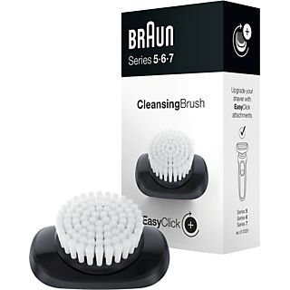 Cepillo facial - Braun, EasyClick, Accesorio Para Afeitadora Eléctrica Series 5, 6 y 7, Negro