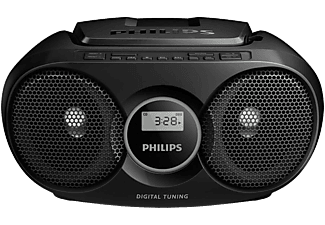 PHILIPS AZ215B/12 hordozható CD-s rádió, fekete