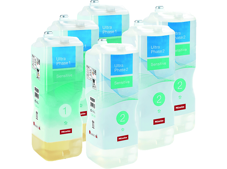 Miele Waschmittel Kartusche Set 6 UltraPhase Sensitive rts Miele UltraPhase 1 und 2 Sensitiv
