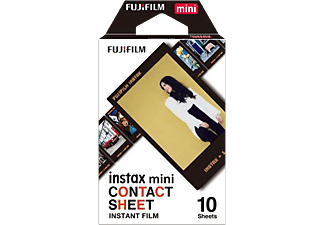 FUJIFILM Instax Mini 10 Blatt Contact - Pellicola Istantanea (Nero)