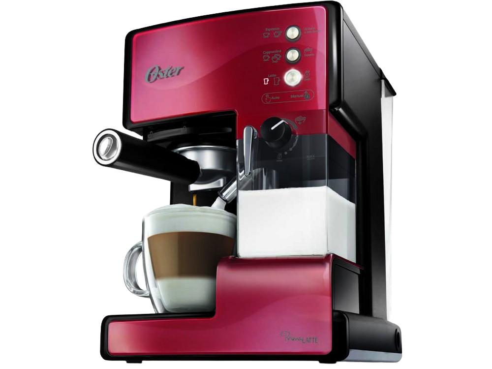 Cafetera express - Oster BVSTEM6601R-050 15 Bares de presión, Depósito desmontable para preparar